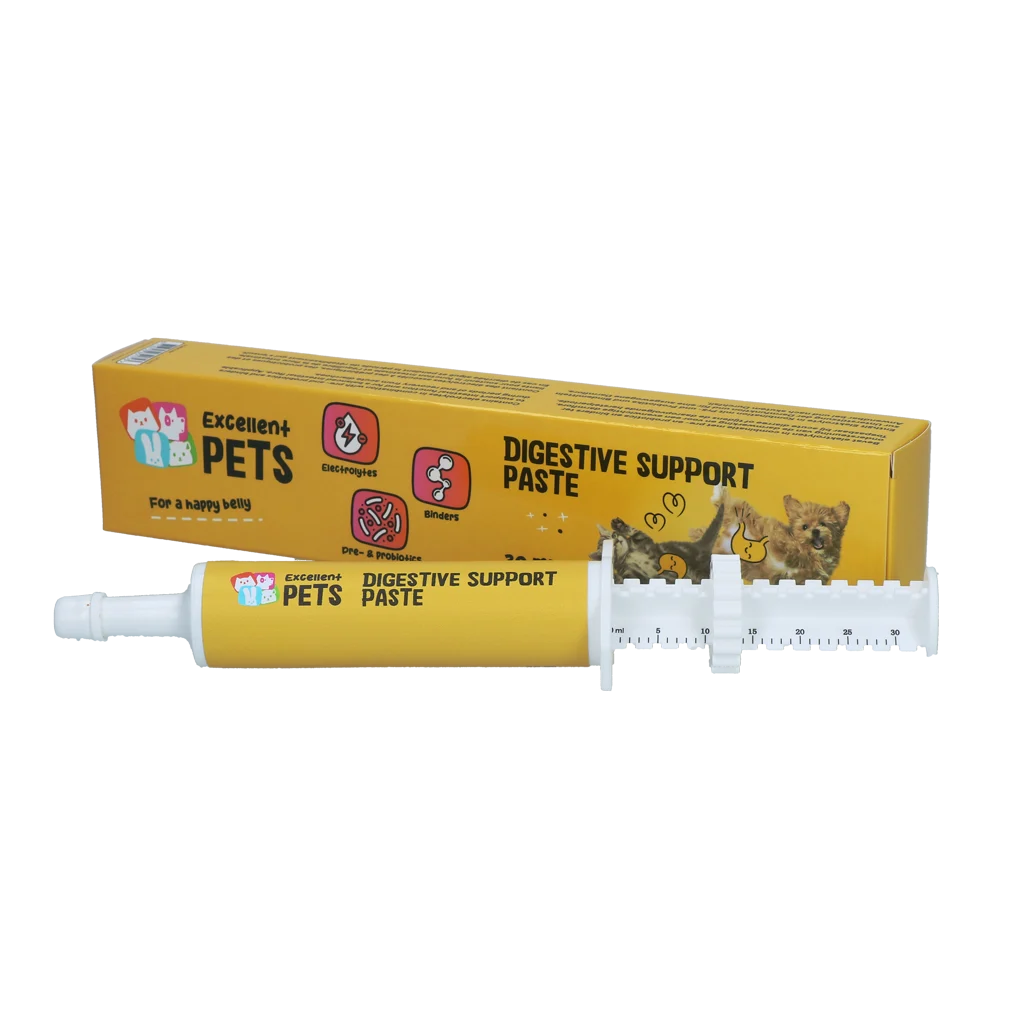 Pastă digestivă pentru animale de companie cu electroliți, 30 ml – Excellent Pets Digestive Support - imagine 1