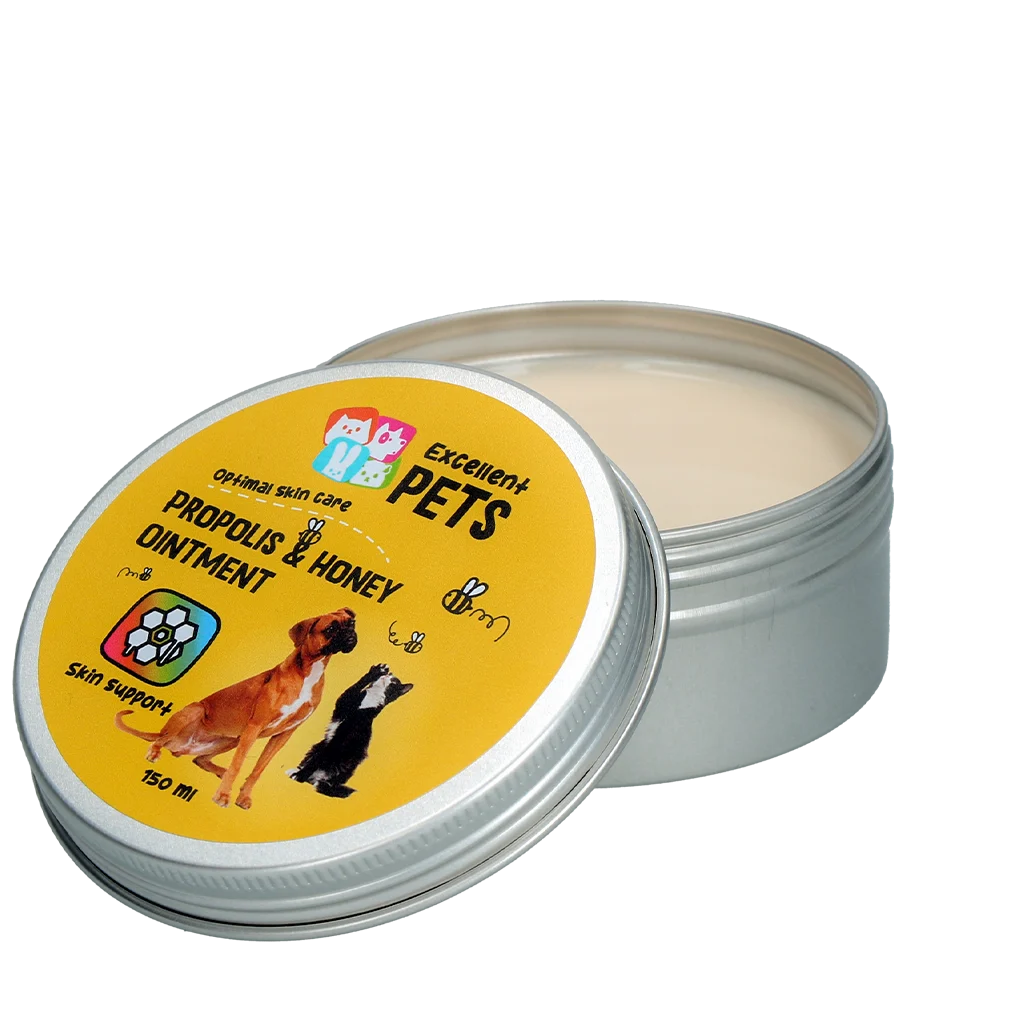 Unguent pentru piele cu propolis și miere, 150 ml – Excellent Pets Propolis & Honey Ointment - imagine 1