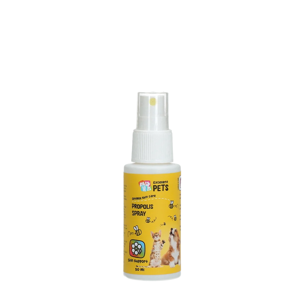 EXCE5074.png Spray pentru îngrijirea pielii cu propolis, 50 ml – Excellent Pets Propolis Spray - imagine 1
