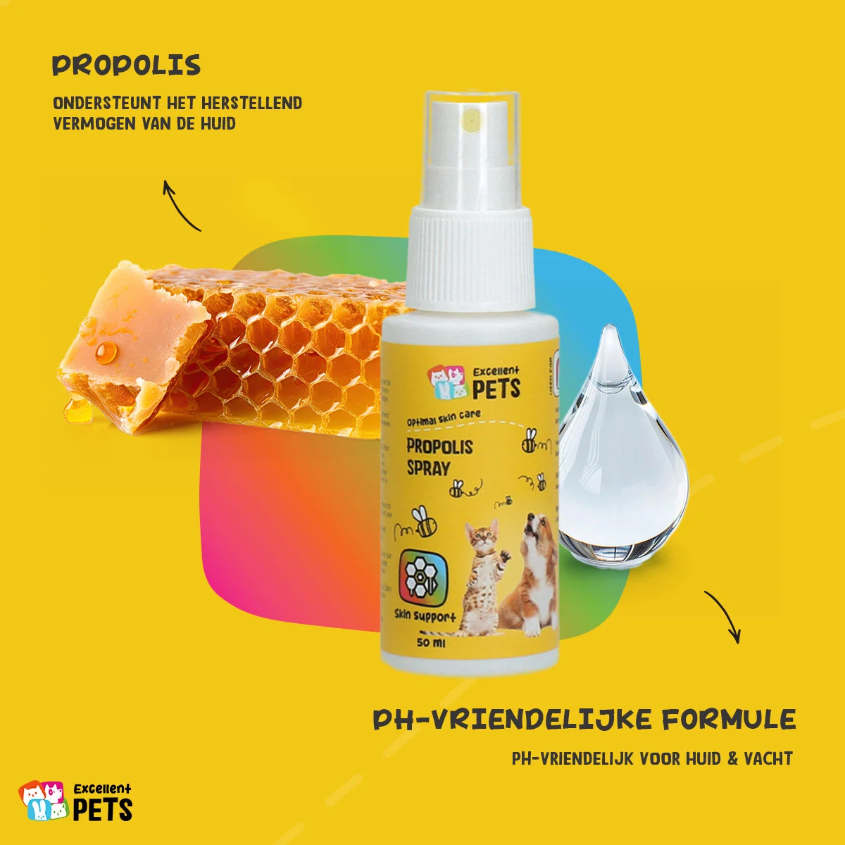 Spray pentru îngrijirea pielii cu propolis, 50 ml – Excellent Pets Propolis Spray - imagine 5