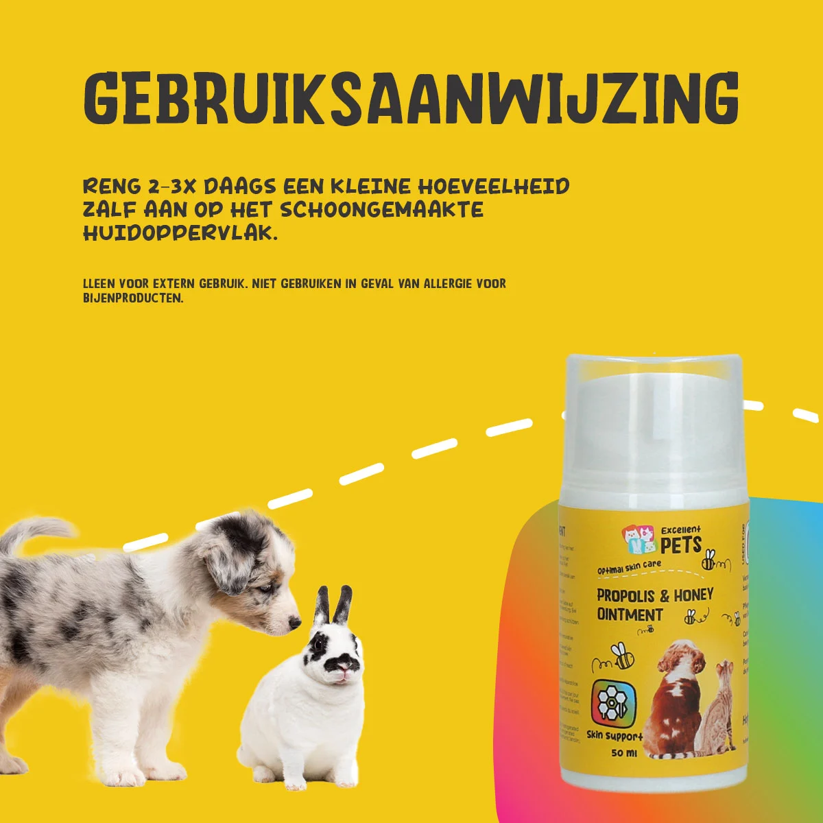 Unguent pentru piele cu propolis și miere, 50 ml – Excellent Pets Propolis & Honey Ointment - imagine 6