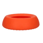 Bol pentru hrană și apă pentru câini, din silicon, cu margine anti-vărsare, 800 ml, portocaliu – Excellent Pets No-Spill Bowl - imagine 3
