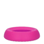 Bol pentru hrană și apă pentru câini, din silicon, cu margine anti-vărsare, 300 ml, roz – Excellent Pets No-Spill Bowl - imagine 3