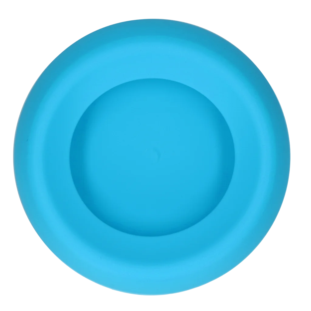 Bol pentru hrană și apă pentru câini, din silicon, cu margine anti-vărsare, 300 ml, albastru – Excellent Pets No-Spill Bowl - imagine 2