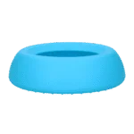 Bol pentru hrană și apă pentru câini, din silicon, cu margine anti-vărsare, 800 ml, albastru – Excellent Pets No-Spill Bowl - imagine 3