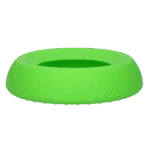 Bol pentru hrană și apă pentru câini, din silicon, cu margine antiîmprăștiere, 300 ml, verde – Excellent Pets No-Spill Bowl - imagine 3