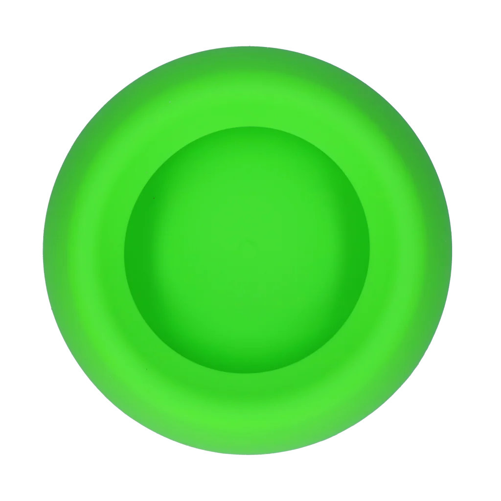 Bol pentru hrană și apă pentru câini, din silicon, cu margine anti vărsare, 800 ml, verde – Excellent Pets No-Spill Bowl - imagine 3