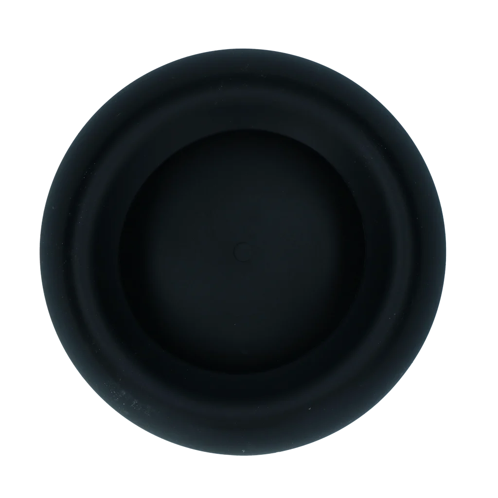Bol pentru hrană și apă pentru câini, din silicon, cu margine anti vărsare, 800 ml, antracit – Excellent Pets No-Spill Bowl - imagine 2