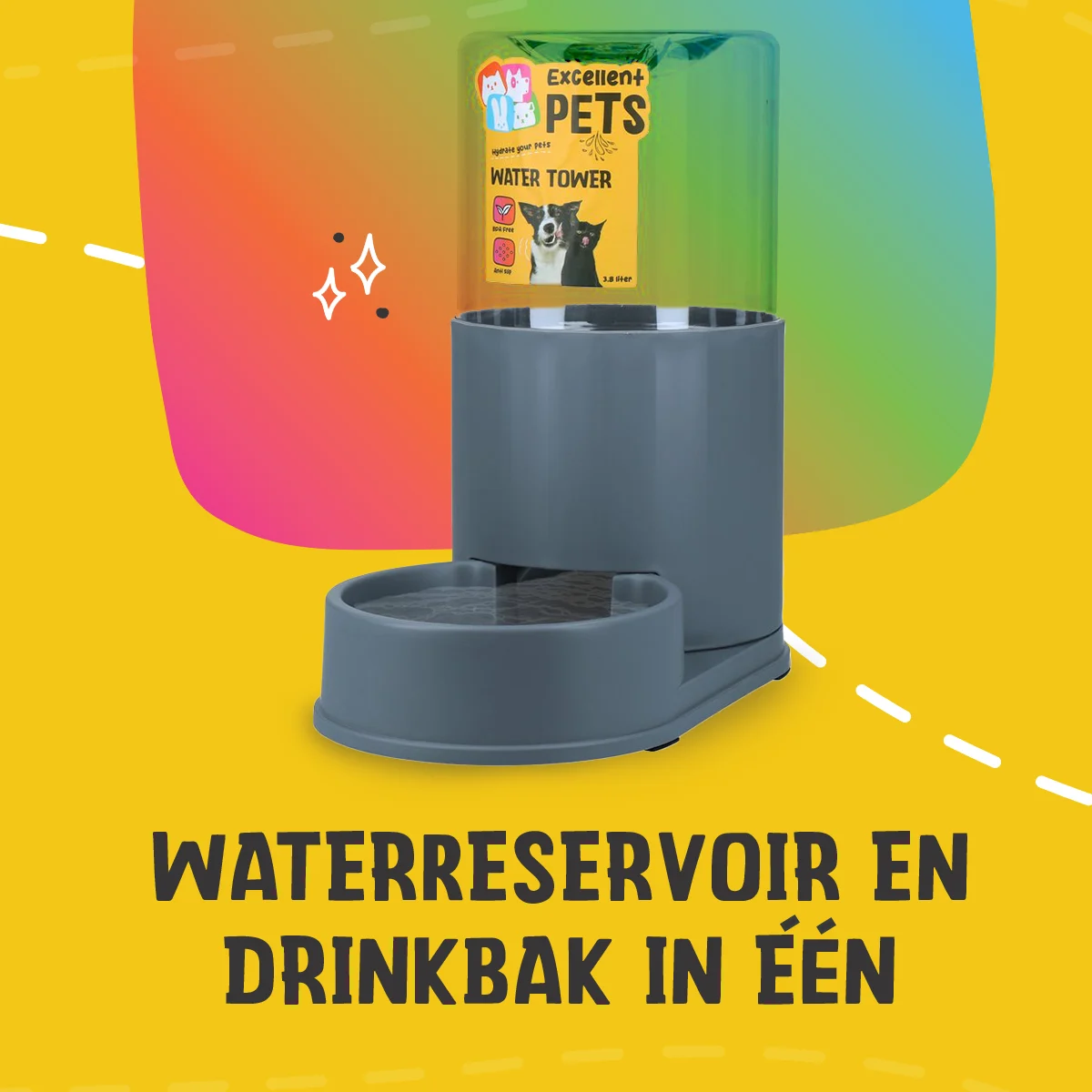 Turn cu adăpătoare 3,8 l – Excellent Pets Water Tower - imagine 5