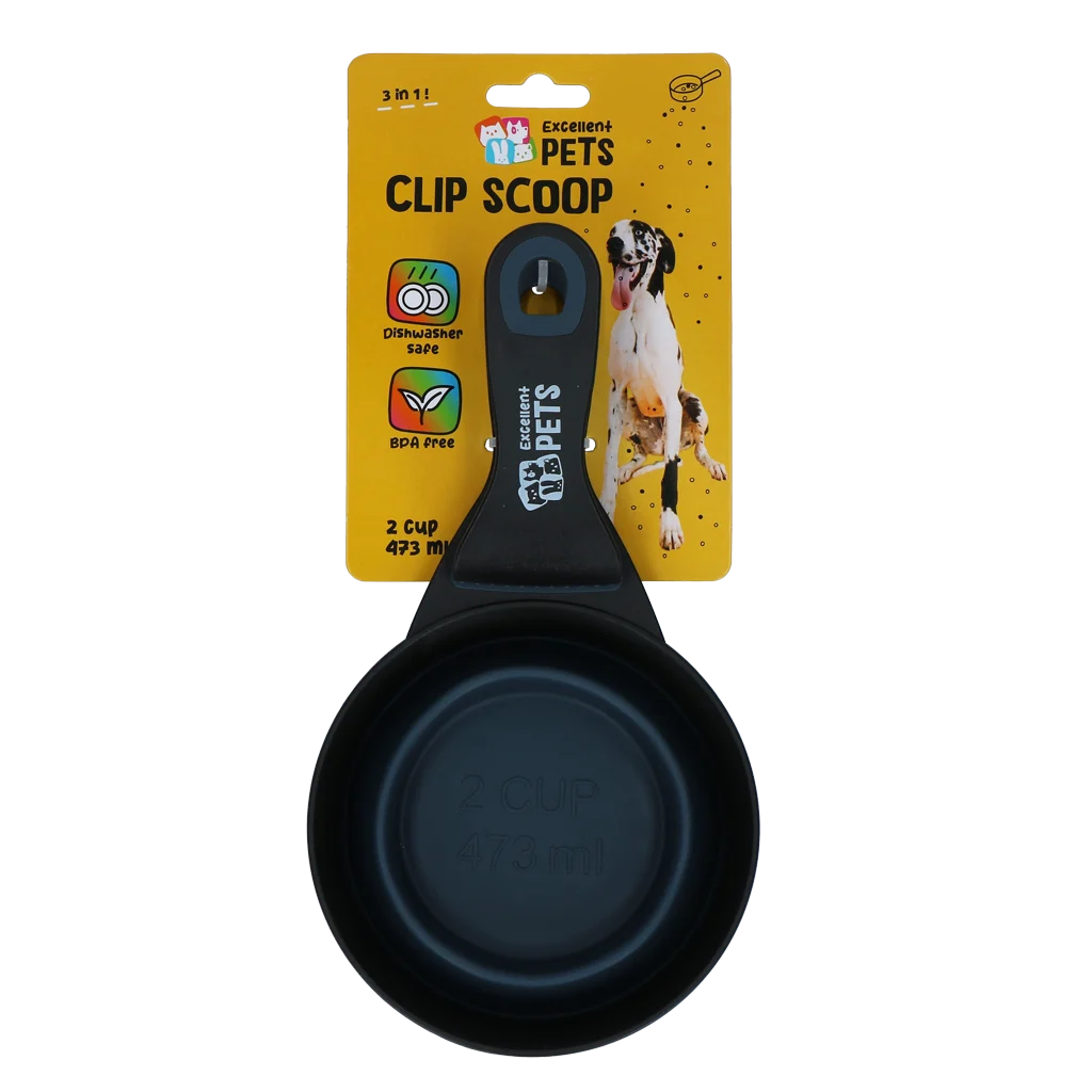 Cupa pentru hrană cu clips de închidere, 2 cup – Excellent Pets Clip Scoop - imagine 1