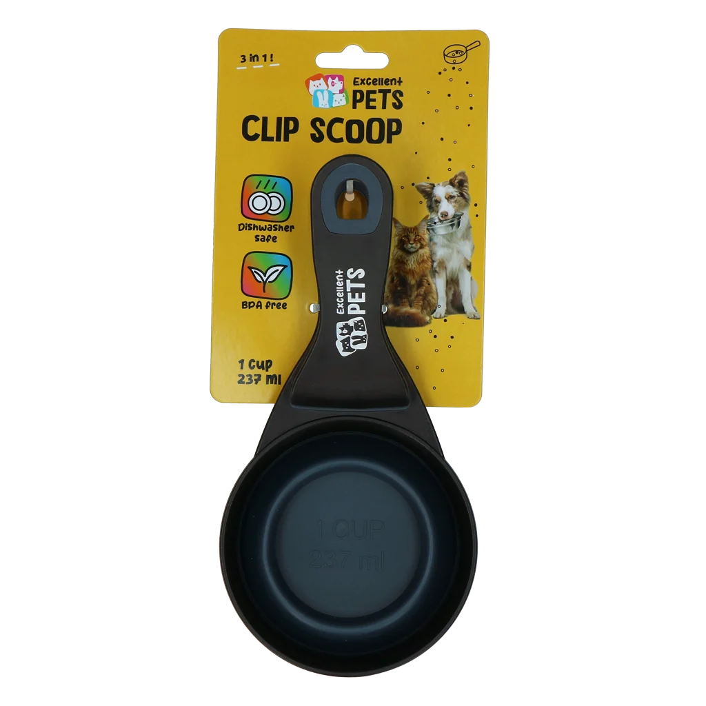 Cupa pentru hrană cu clemă de închidere, 1 cup – Excellent Pets Clip Scoop - imagine 1
