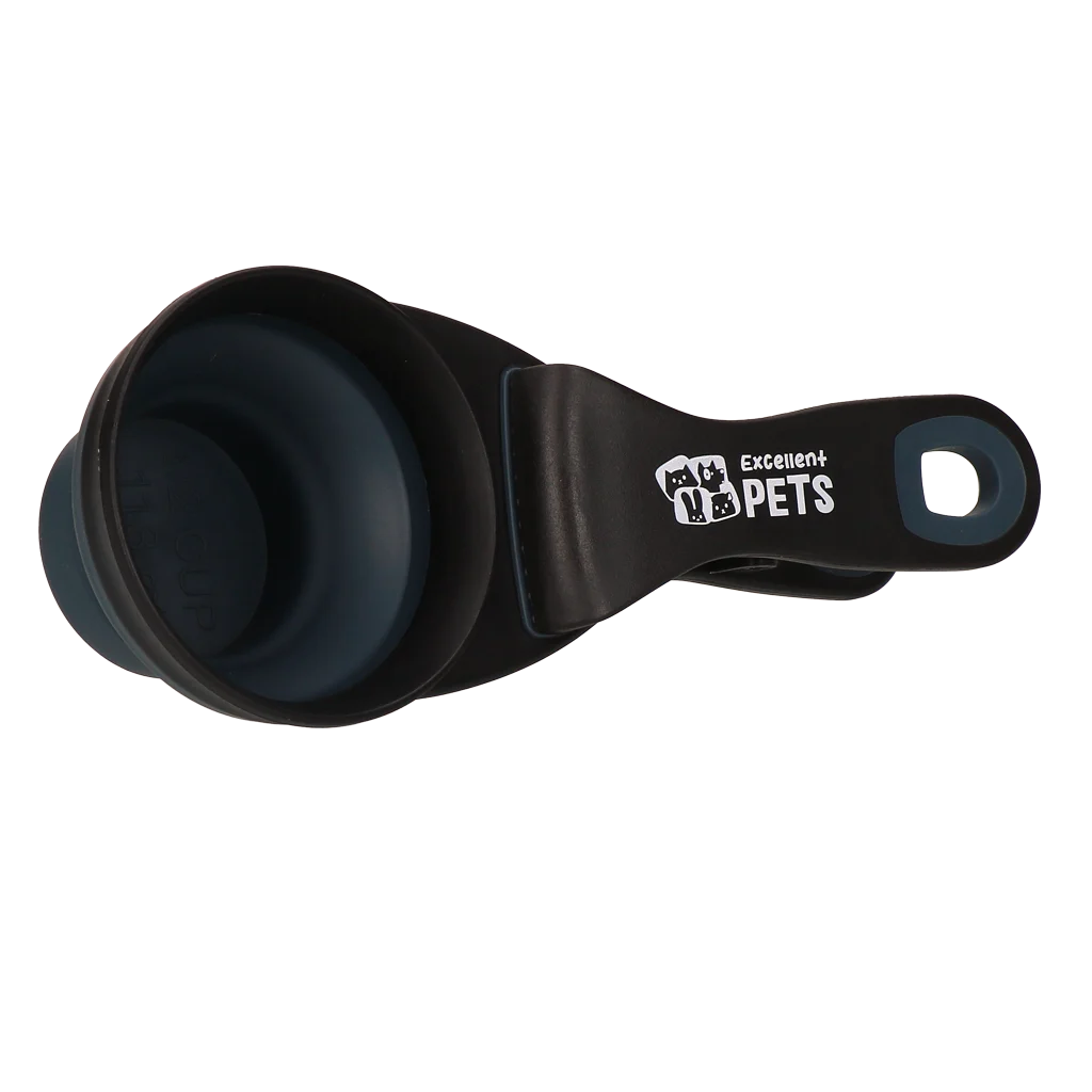 Căuș pentru hrană cu clemă de închidere, 0,5 cup – Excellent Pets Clip Scoop - imagine 3