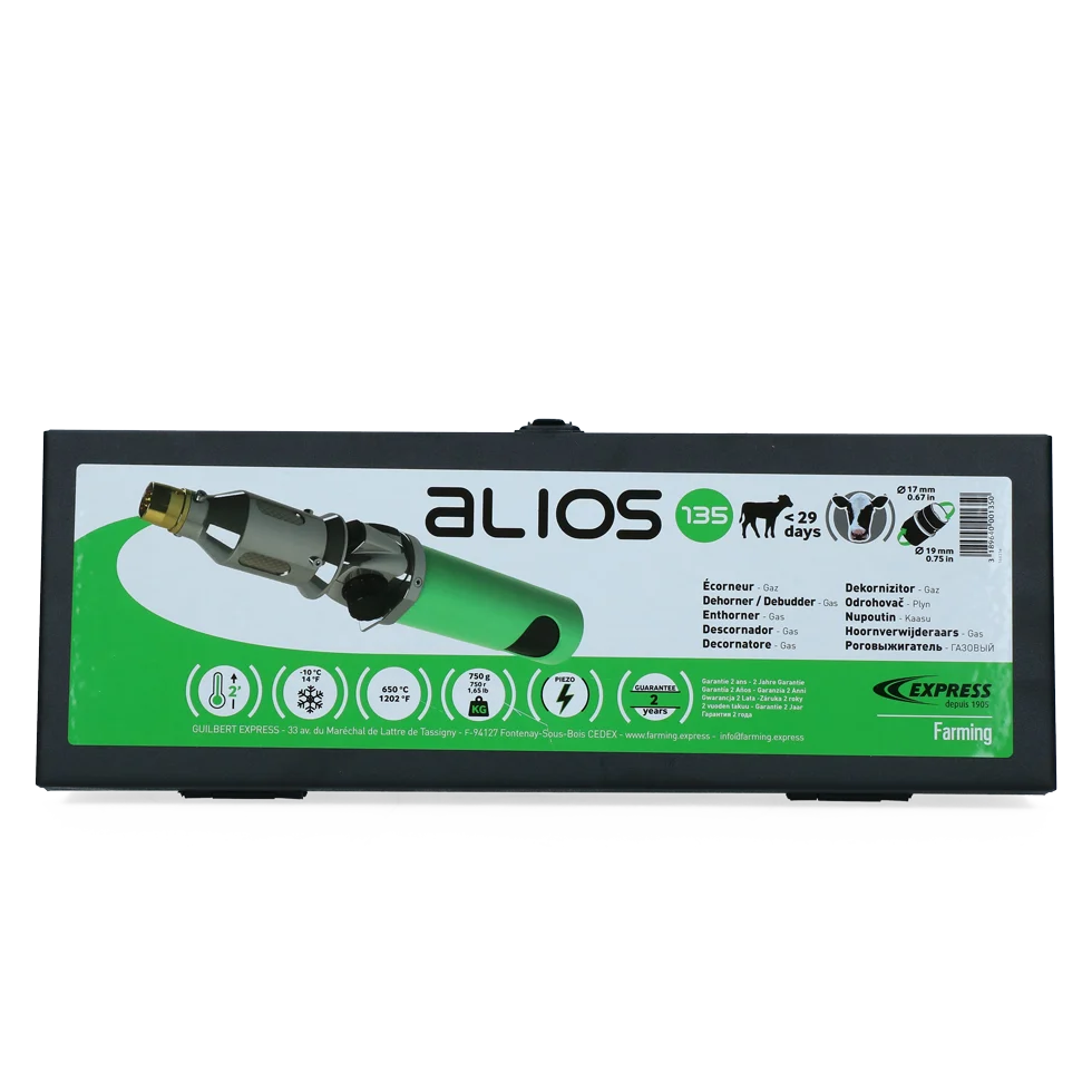 Aparat de descornorat cu gaz pentru viței, cu cap reversibil ø 17 și 19 mm – Express Alios - imagine 3