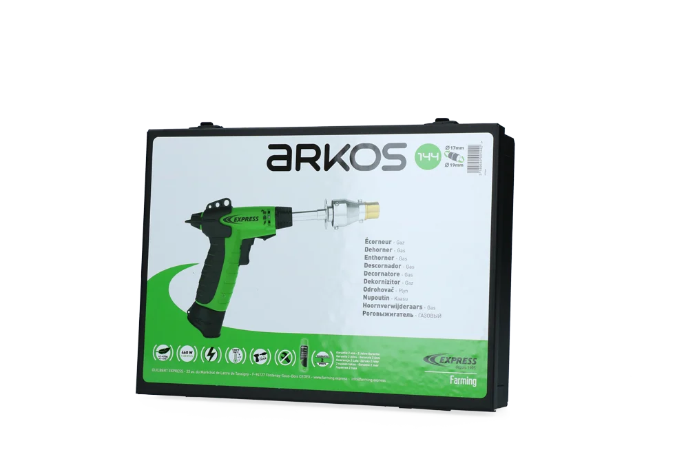 Aparat de decornare cu gaz pentru viței, cu vârf reversibil ø 17 și 19 mm – Express Arkos - imagine 3
