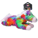 Jucărie de pluș pentru câini, cal cu chițăitoare, L, 32 x 16 cm – FantaZoo Horse