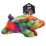 Jucărie de pluș pentru câini din material reciclat, cu squeaker, L, 32 x 16 cm – FantaZoo Bunny