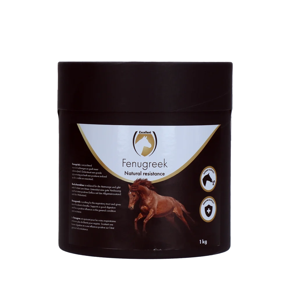 Pulbere de schinduf pentru cai, 100% schinduf, 1 kg – Excellent Horse Fenugreek - imagine 1