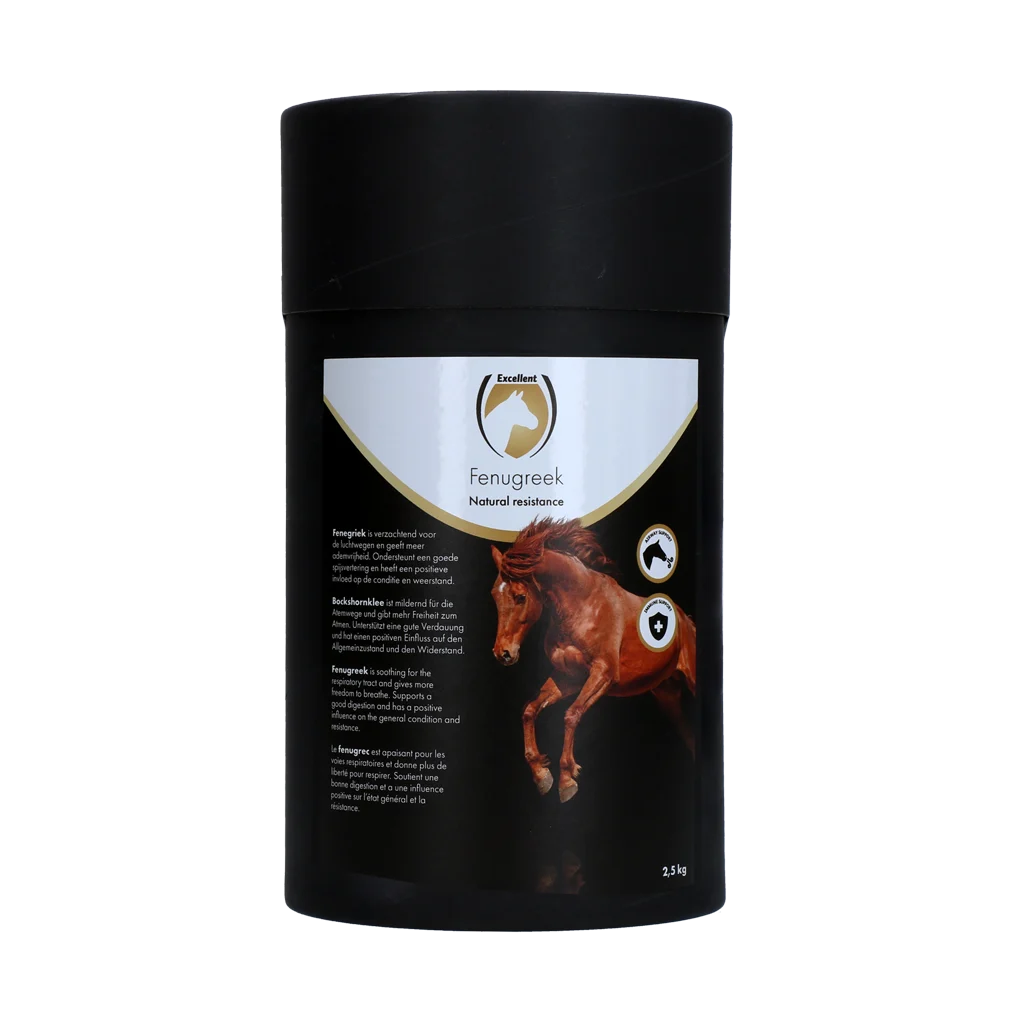Pulbere de schinduf pentru cai, 2,5 kg – Excellent Horse Fenugreek - imagine 1