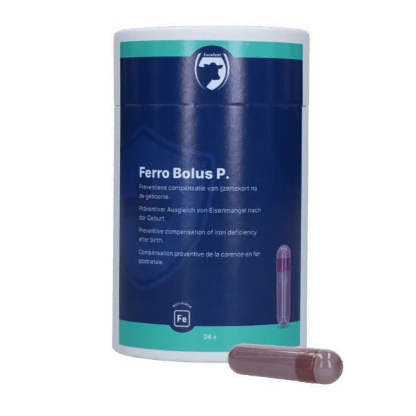Bolus de fier pentru viței, 24 x 8,5 g – Excellent Ferro Bolus P