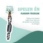 Jucărie din frânghie de bumbac pentru câini, 61 cm – Floss Toss Natural Dental Ropes Dental Rope Exteme 8-Tugger - imagine 2