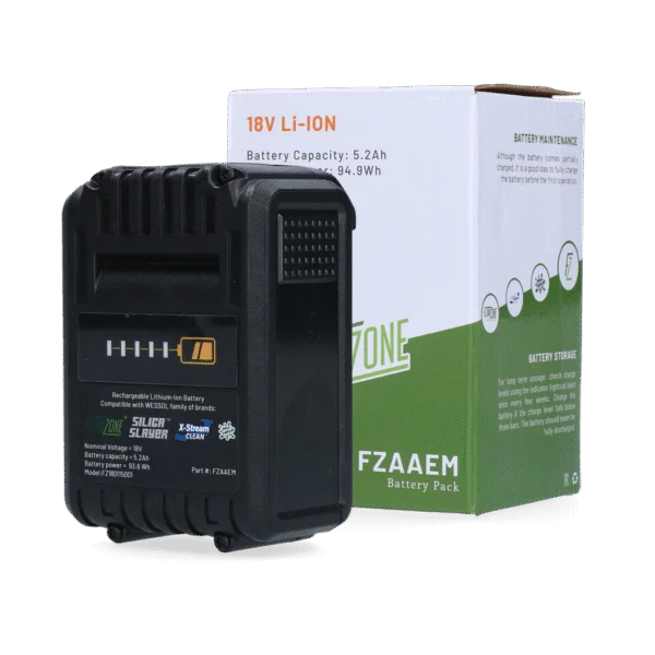 Acumulator pentru pulverizatorul cu pompă de spate și pulverizatorul cu cărucior, 18 V și 5,2 Ah – FlowZone Concrete