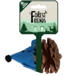 Șoricel de jucărie pentru pisici din con de pin și fetru, cu Madnip, albastru, 8 cm – Forest Friends Mouse
