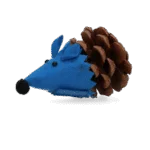 Șoricel de jucărie pentru pisici din con de pin și fetru, cu Madnip, albastru, 8 cm – Forest Friends Mouse - imagine 2