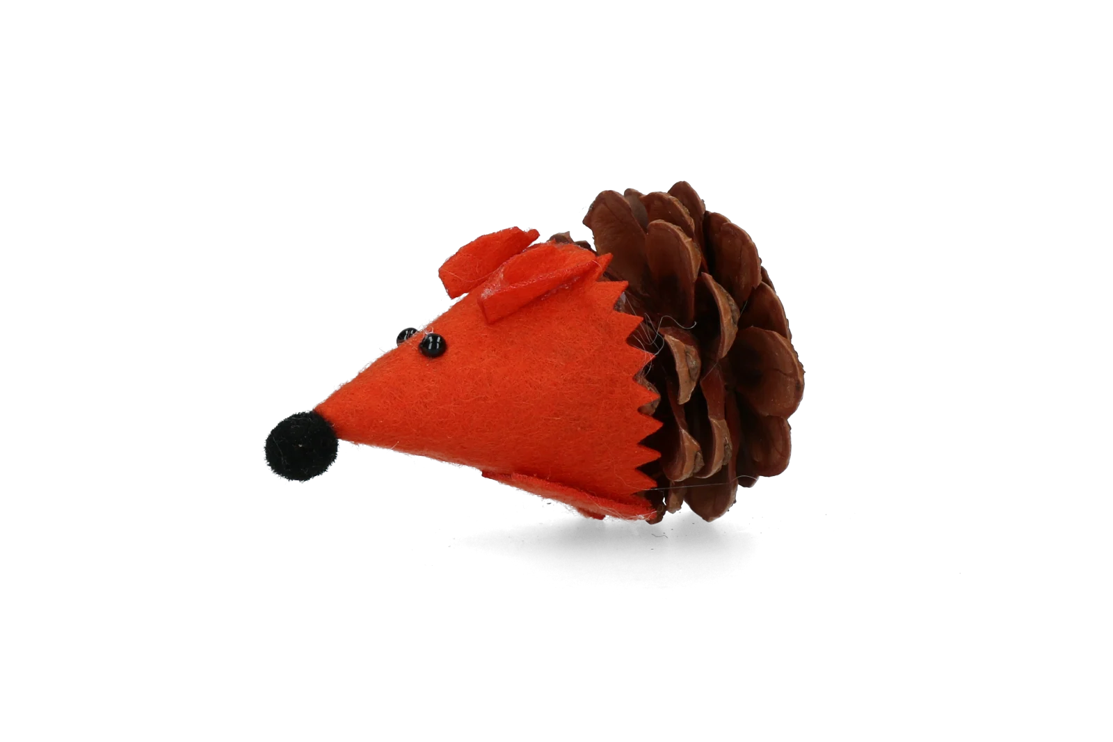 Șoricel de jucărie pentru pisici, din con de pin și pâslă, cu Madnip, portocaliu, 8 cm – Forest Friends Mouse - imagine 2