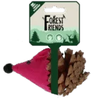 Șoricel de jucărie pentru pisici, din con de pin și pâslă, cu Madnip, roz, 8 cm – Forest Friends Mouse