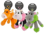 Jucărie de pluș pentru câini, hipopotam cu 5 chițăitori, 22 x 22 cm – Fuzzle - imagine 4