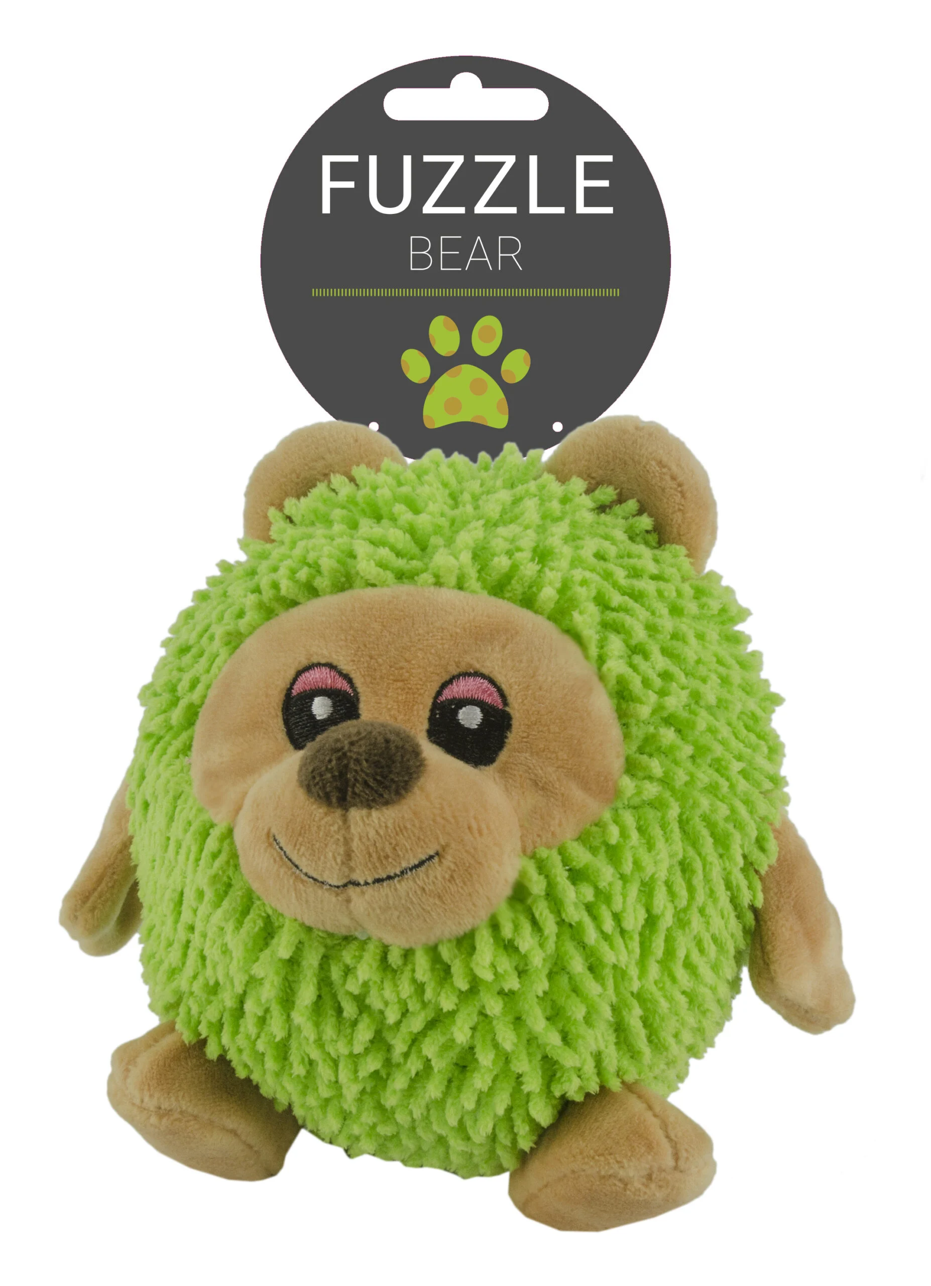 Jucărie de pluș pentru câini, ursuleț cu chițăitoare, 14 cm – Fuzzle - imagine 1