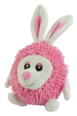Jucărie de pluș pentru câini, iepure cu chițăitoare, 23 cm – Fuzzle - imagine 2