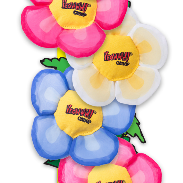 Suport de prezentare cu 12 flori de joacă – Yeowww! Daisy’s Flower Tops