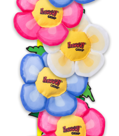 Suport de prezentare cu 12 flori de joacă – Yeowww! Daisy’s Flower Tops