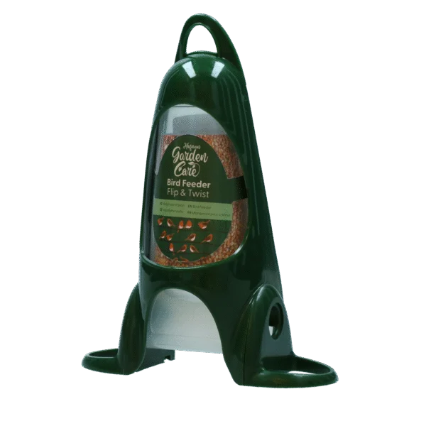 Hrănitoare pentru păsări cu inel de odihnă și 2 orificii, 1200 g – Hofman Garden Care Bird Feeder Flip & Twist