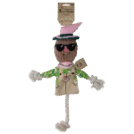 Jucărie de tras sperietoare de ciori, cu corp foșnitor și frânghie – Garden Paws Scarecrow Scary Harry M