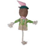 Jucărie de tras sperietoare de ciori, cu corp foșnitor și frânghie – Garden Paws Scarecrow Scary Harry M - imagine 3