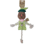 Jucărie de tras, sperietoare de ciori cu corp foșnitor și frânghie – Garden Paws Scarecrow Indy Fields M