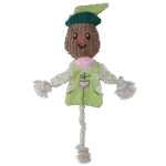Jucărie de tras, sperietoare de ciori cu corp foșnitor și frânghie – Garden Paws Scarecrow Indy Fields M - imagine 2