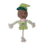 Jucărie de tras în formă de sperietoare, cu corp foșnitor și frânghie – Garden Paws Scarecrow Indy Fields S - imagine 2