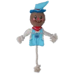 Jucărie de tras în formă de sperietoare, cu corp foșnitor și frânghie – Garden Paws Scarecrow Calvin Crow M - imagine 2