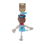 Jucărie de tras în formă de sperietoare, cu corp foșnitor și frânghie – Garden Paws Scarecrow Calvin Crow S