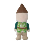 Jucărie de pluș pentru câini, pitic de grădină cu chițăitoare M – Garden Paws Garden Gnome Smirking Steve M - imagine 3