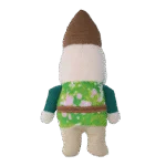 Jucărie de pluș pentru câini, pitic de grădină cu chițăitoare S – Garden Paws Garden Gnome Smirking Steve S - imagine 3