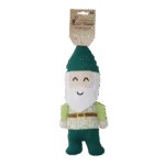 Jucărie de pluș pentru câini, pitic de grădină cu piuitoare M – Garden Paws Garden Gnome Gentle George M