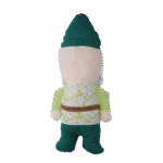 Jucărie de pluș pentru câini, pitic de grădină cu piuitoare M – Garden Paws Garden Gnome Gentle George M - imagine 3