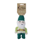 Jucărie de pluș pentru câini, pitic de grădină cu chițăitoare S – Garden Paws Garden Gnome Gentle George S