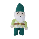 Jucărie de pluș pentru câini, pitic de grădină cu chițăitoare S – Garden Paws Garden Gnome Gentle George S - imagine 3