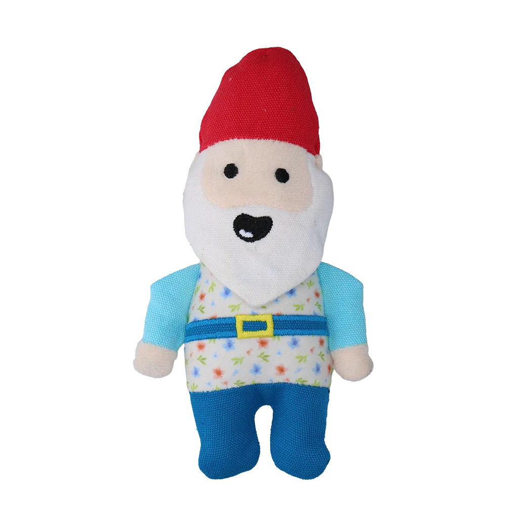 Jucărie de pluș pentru câini Pitic de grădină cu chițăitoare S – Garden Paws Garden Gnome Happy Henry S - imagine 2