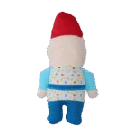 Jucărie de pluș pentru câini Pitic de grădină cu chițăitoare S – Garden Paws Garden Gnome Happy Henry S - imagine 3